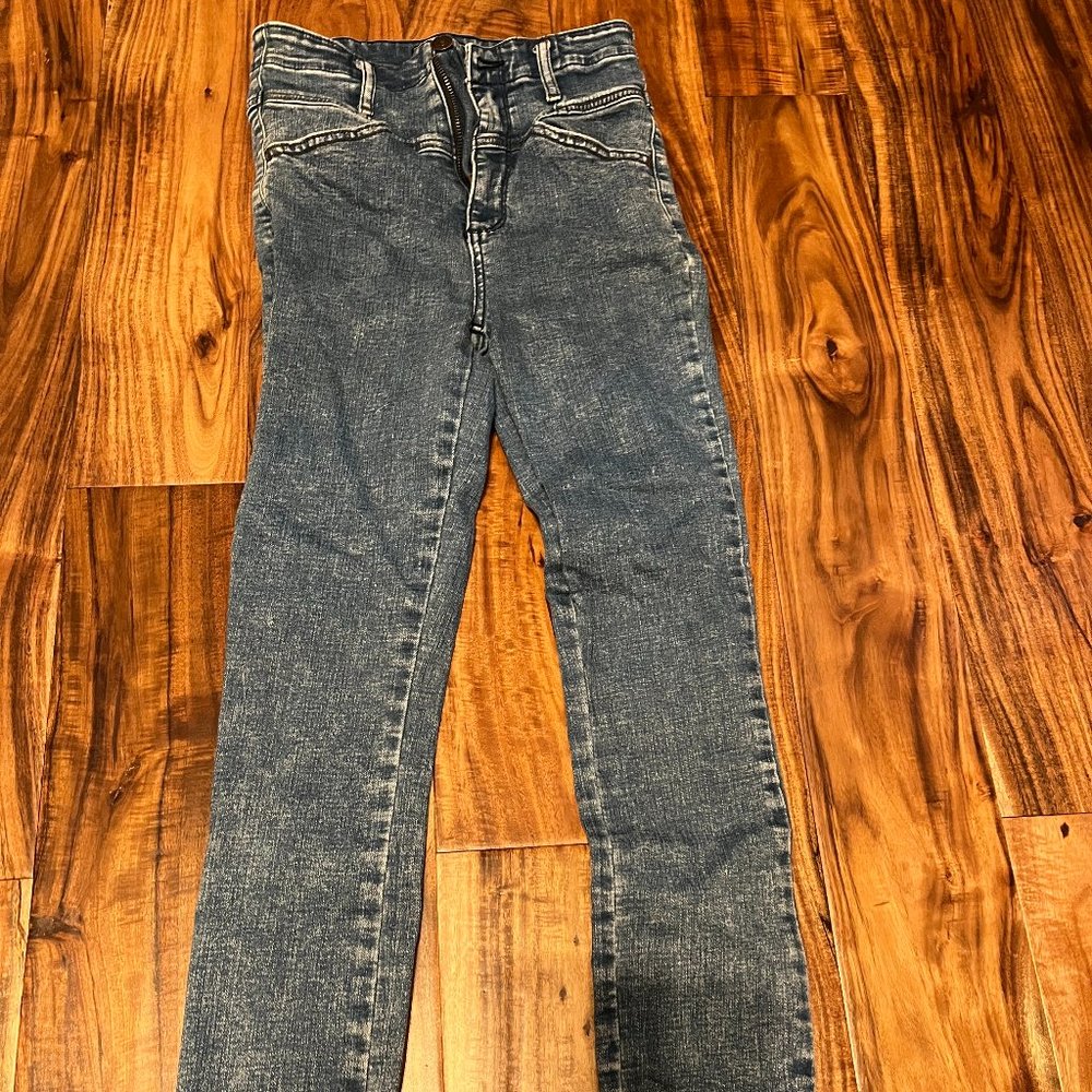 A&F | UltraHigh-rise Double-waist Skinny Ankle Legging| Size 0